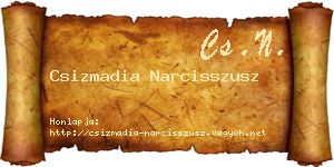 Csizmadia Narcisszusz névjegykártya
